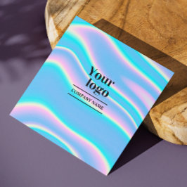 Medieuppföljning för Hologragragrafisk Social-kod  Fyrkantigt Visitkort