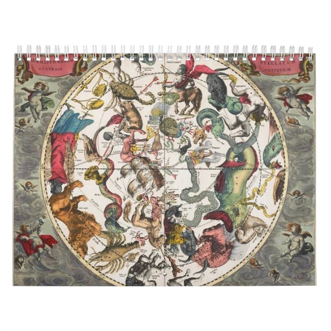 Medieval akstrologi och astronomi Zodiak Kalender (Omslag)