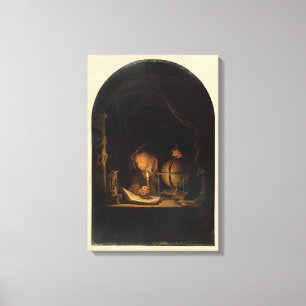 Medieval Alchemist Philosopher Canvastryck