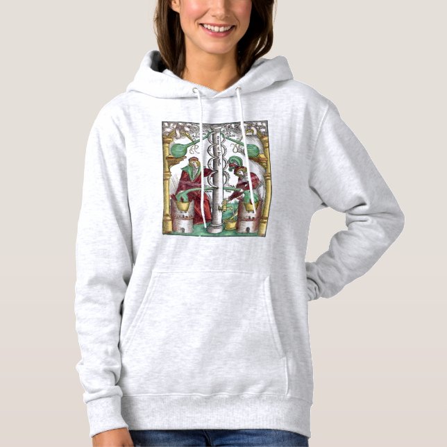 Medieval Alchemy Distillation Tee Shirt (Framsida)