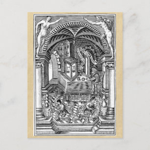 Medieval Alchemy och Philosopher's Stone Vykort