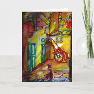 MEDIEVAL ALLELELEY PER KVÄLL I FLORENCE MED SVART  HELGKORT