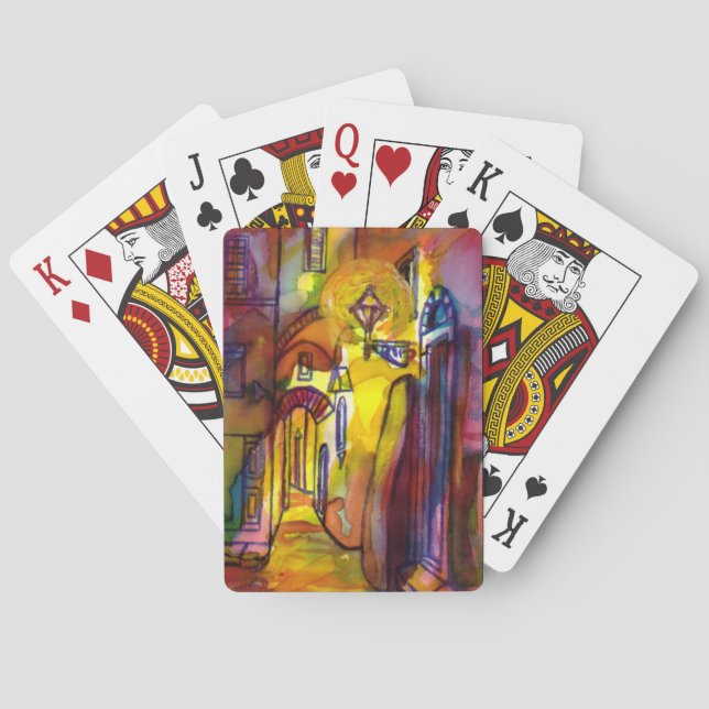 MEDIEVAL ALLELELEY PER KVÄLL I FLORENCE SPELKORT (Baksidan)