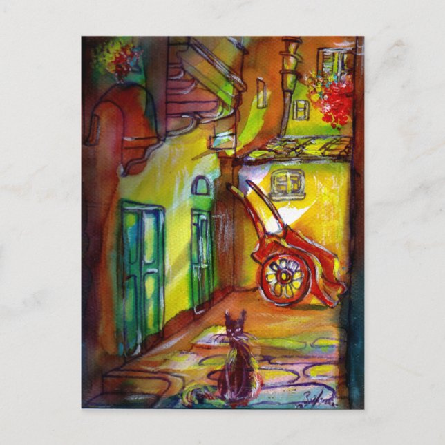 MEDIEVAL ALLELELEY PER KVÄLL I FLORENCE VYKORT (Framsida)