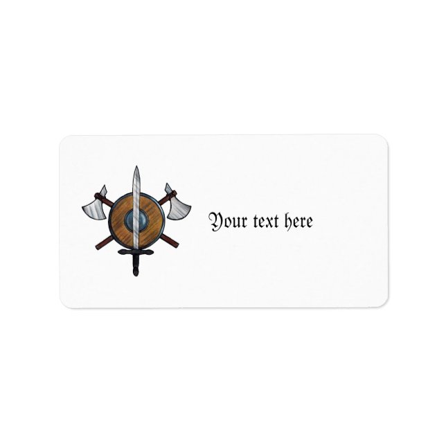Medieval Arm Adressetikett (Framsidan)