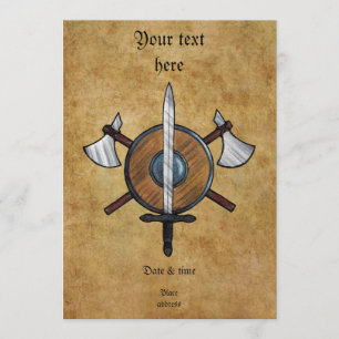 Medieval Arm Inbjudningar