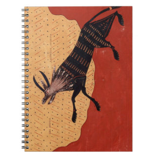 Medieval beast notebook anteckningsbok med spiral