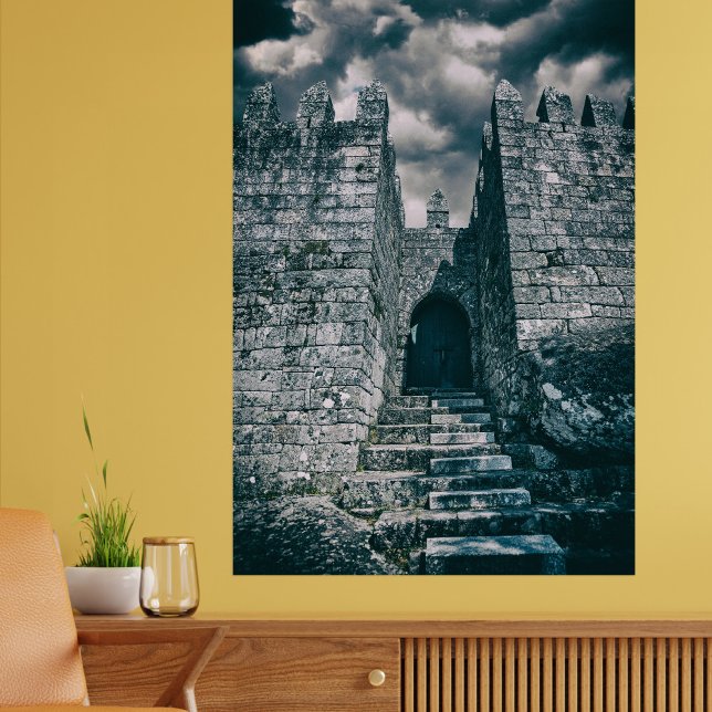 Medieval behålla av slott fototryck (Skapare uppladdad)
