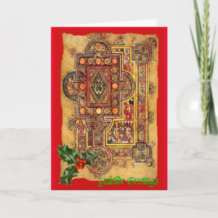Medieval belysning Yuletide Card Kort