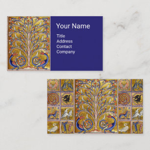 MEDIEVAL BESTIARY,BIRDS ON LIVETS TRÄD,DRAGON VISITKORT