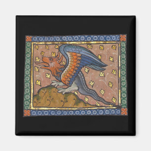 Medieval Bestiary Dragon c. 1270 Magnet