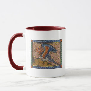 Medieval Bestiary Dragon c. 1270 Mugg