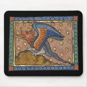 Medieval Bestiary Dragon c. 1270 Musmatta