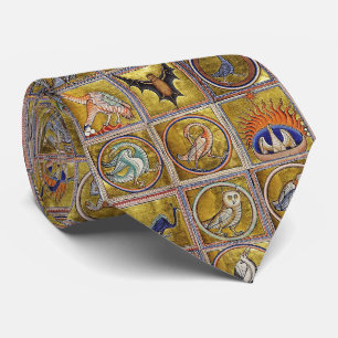 MEDIEVAL BESTIARY, FANTASTIC ANIMALS,GOLD RED BLUE SLIPS
