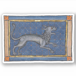 Medieval Bestiary Hyena c. 1270 Klistermärken
