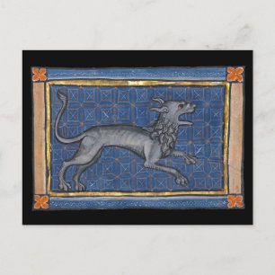 Medieval Bestiary Hyena c. 1270 Vykort
