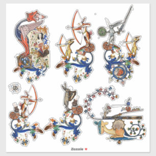 MEDIEVAL BESTIARY,Killer Rabbits Archer,Dragons S Klistermärken