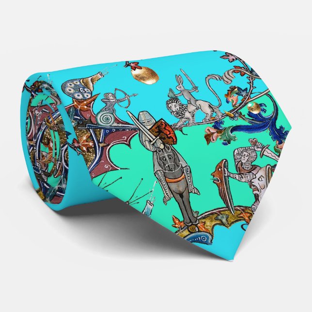 MEDIEVAL BESTIARY KRIG, KNIGHTS,GIANT SNIGEL Teal Slips (Rullad)