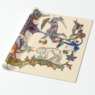 MEDIEVAL BESTIARY KRIG Snigel vs Knight ,Dragon.Le Presentpapper
