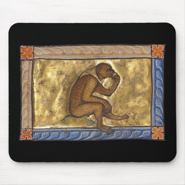 Medieval Bestiary Monkey c. 1270 Musmatta (Framsidan)