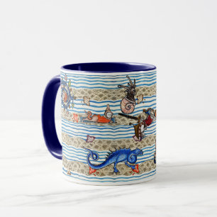 MEDIEVAL BESTIARY,SEA MONSTERS FANTASY ANIMALS MUGG
