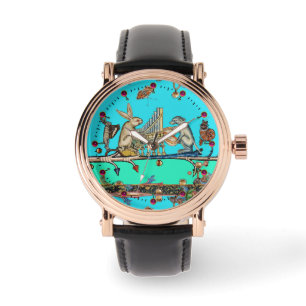 MEDIEVAL BESTIARY SKAPAR MUSIC,Rabbit,Hund Blue Armbandsur