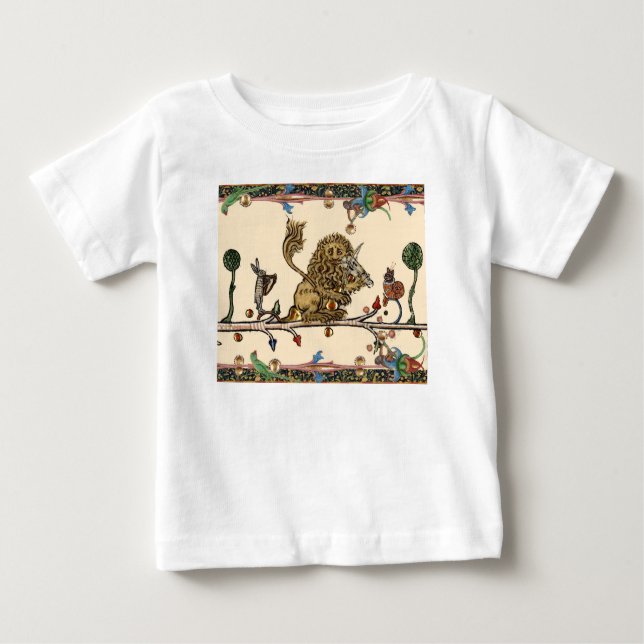 MEDIEVAL BESTIARY SKAPAR MUSIC Violinist Lejon,Har T Shirt (Framsida)