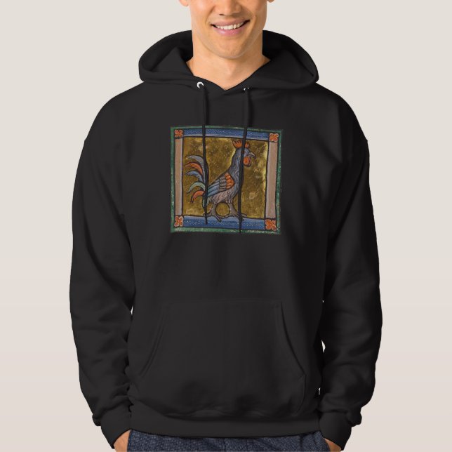 Medieval Bestiary Tupp c. 1270 Hoodie (Framsida)