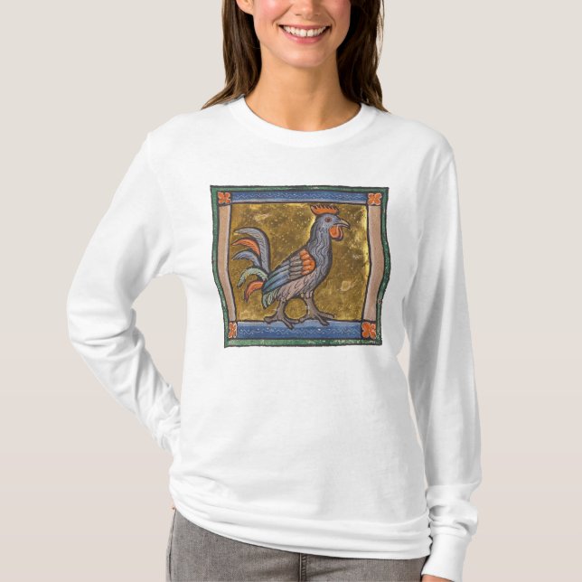 Medieval Bestiary Tupp c. 1270 T Shirt (Framsida)