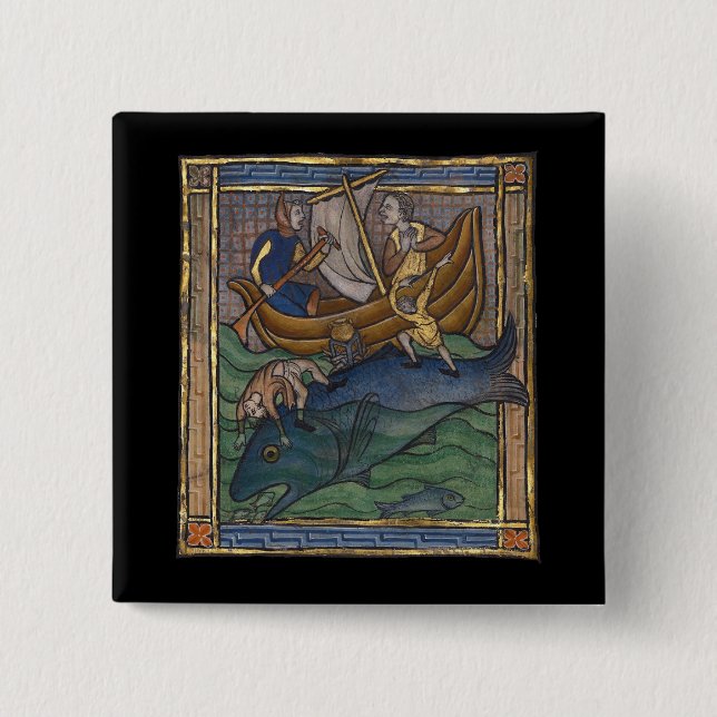 Medieval Bestiary Whale c. 1270 Knapp (Framsida)