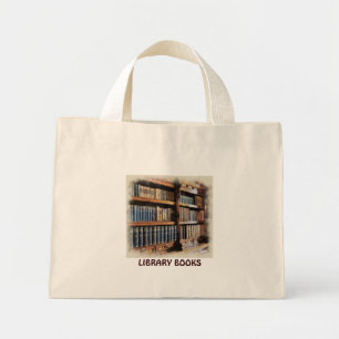 Medieval Bibliotek och Bokar av antikvitetskontrak Mini Tygkasse