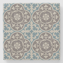 Medieval Blommigt Stenunderlägg