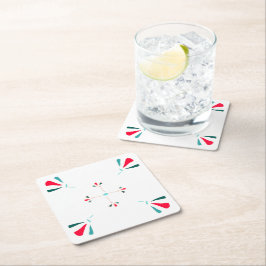 Medieval Blommor krona-spel Papper Underlägg Kvadrat