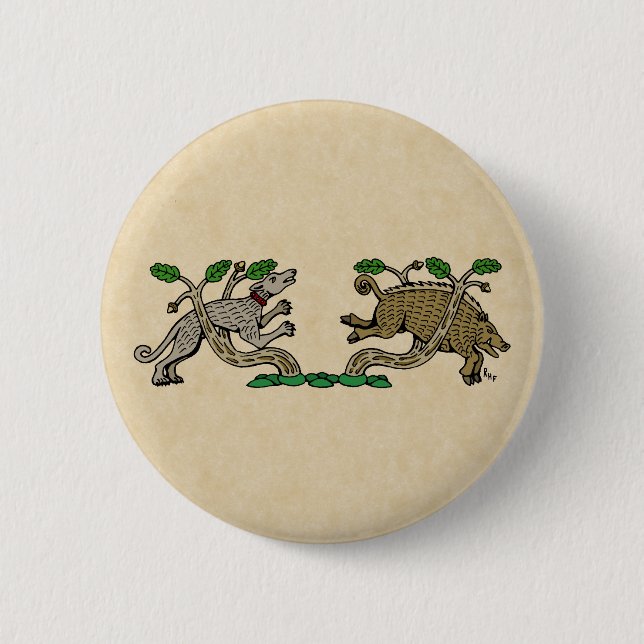 Medieval Boar Hunt Knapp (Framsida)