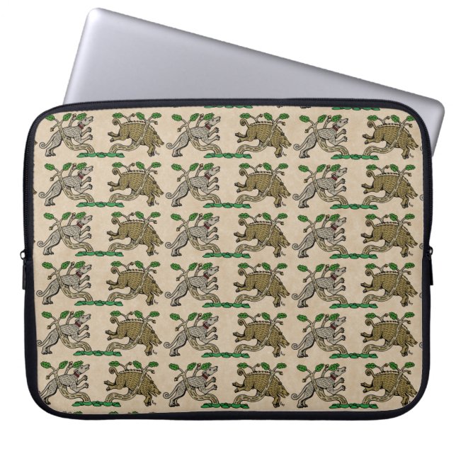 Medieval Boar Hunt Laptop Fodral (Framsidan)