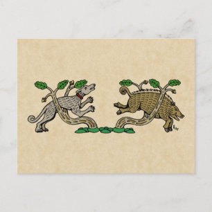 Medieval Boar Hunt Vykort