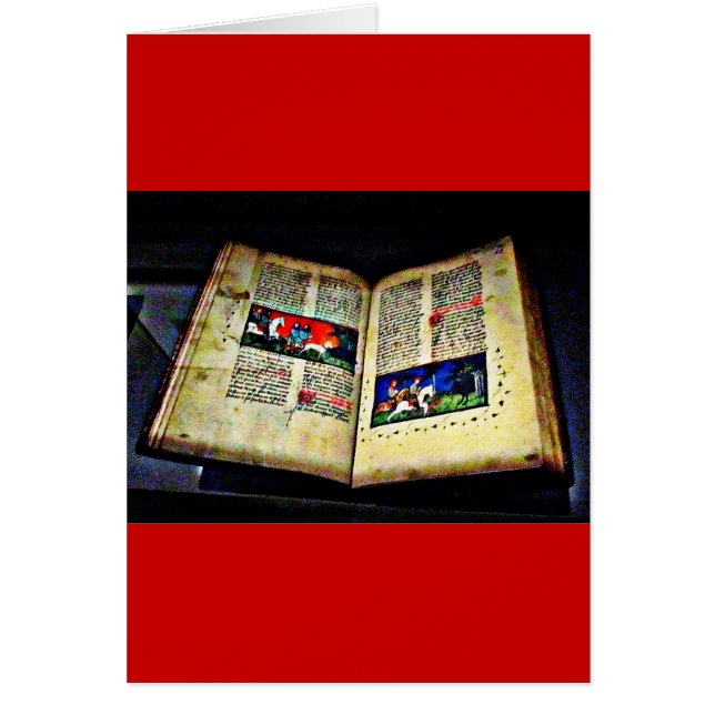 Medieval Bok CB Hälsningskort (Framsidan)
