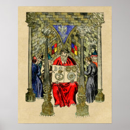 Medieval Bok i Alchemy Poster