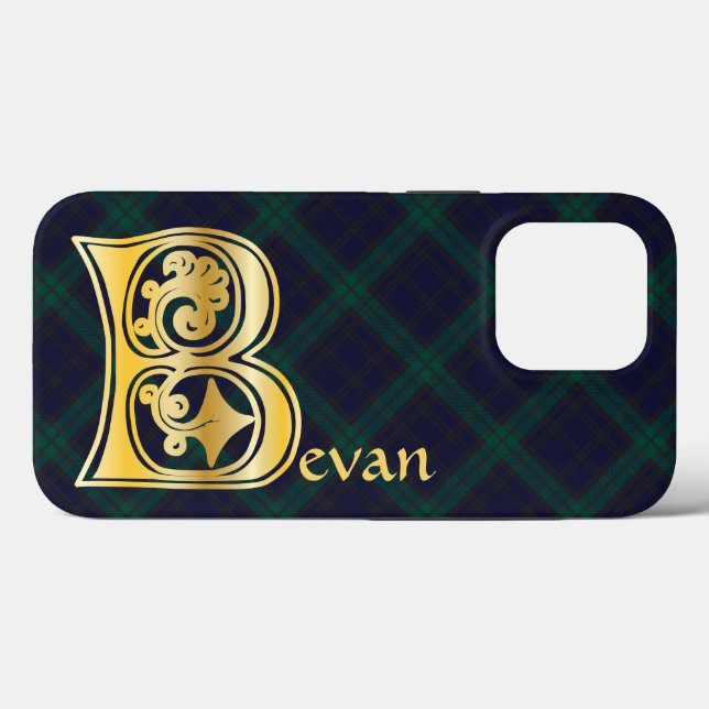 Medieval botanisk dekorationskapital B (Baksida (horisontell))