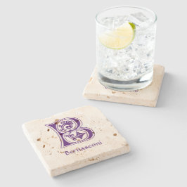 Medieval botanisk dekorationskapital B Stenunderlägg