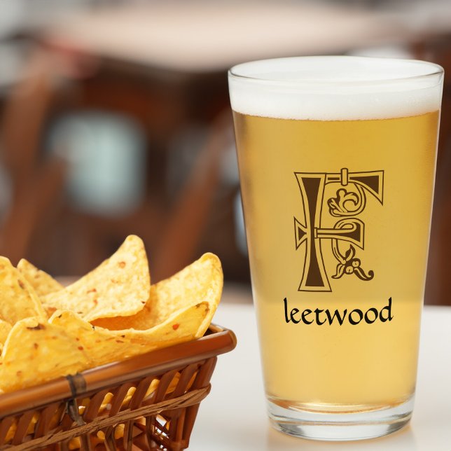 Medieval botanisk dekorationskapital F Glaskopp (Skapare uppladdad)