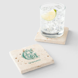 Medieval botanisk dekorationskapital G Stenunderlägg