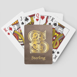 Medieval botanisk dekorationskapital S Casinokort