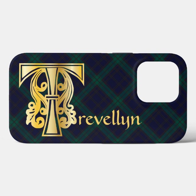 Medieval botanisk dekorationskapital T (Baksida (horisontell))