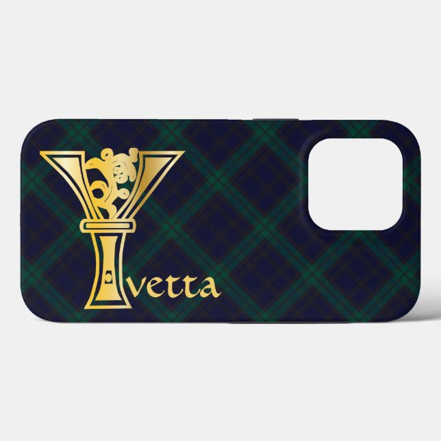 Medieval botanisk dekorationskapital Y (Baksida (horisontell))