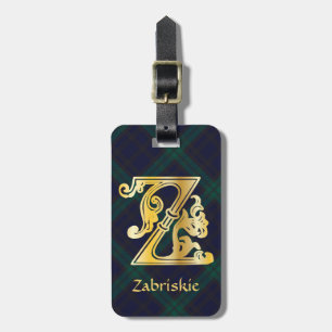 Medieval botanisk dekorationskapital Z Bagagebricka