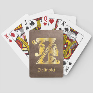 Medieval botanisk dekorationskapital Z Casinokort