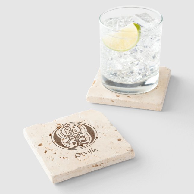 Medieval botanisk dekorativ huvudstad O Stenunderlägg (Sidan)