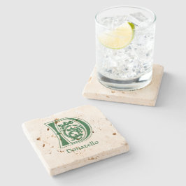 Medieval botaniskt dekorationskapital D Stenunderlägg