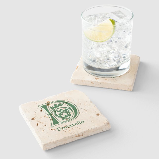 Medieval botaniskt dekorationskapital D Stenunderlägg (Sidan)